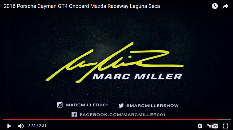 FLATSIXES.COM: On-Board w/ Marc Miller at Laguna Seca