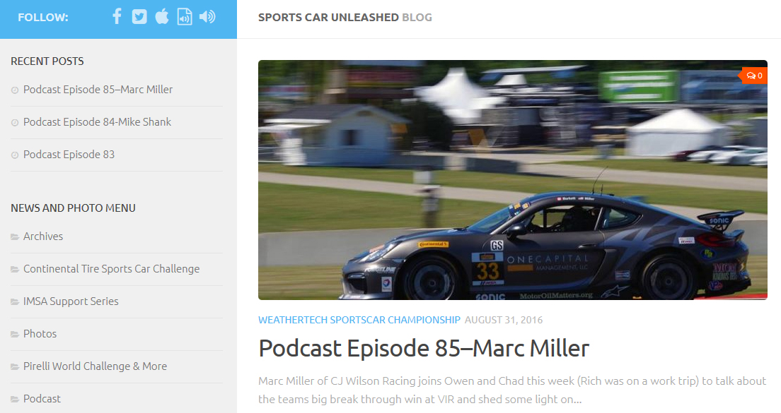 SPORTSCAR UNLEASHED: Podcast with Marc Miller